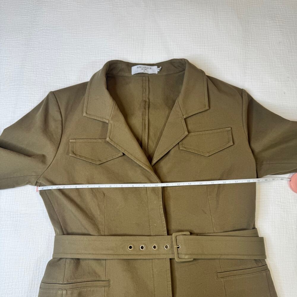 M.M. LaFleur Emalis Eco Jacket Oregano Green Utility Blazer Women's 12 Ethical - Picture 12 of 16